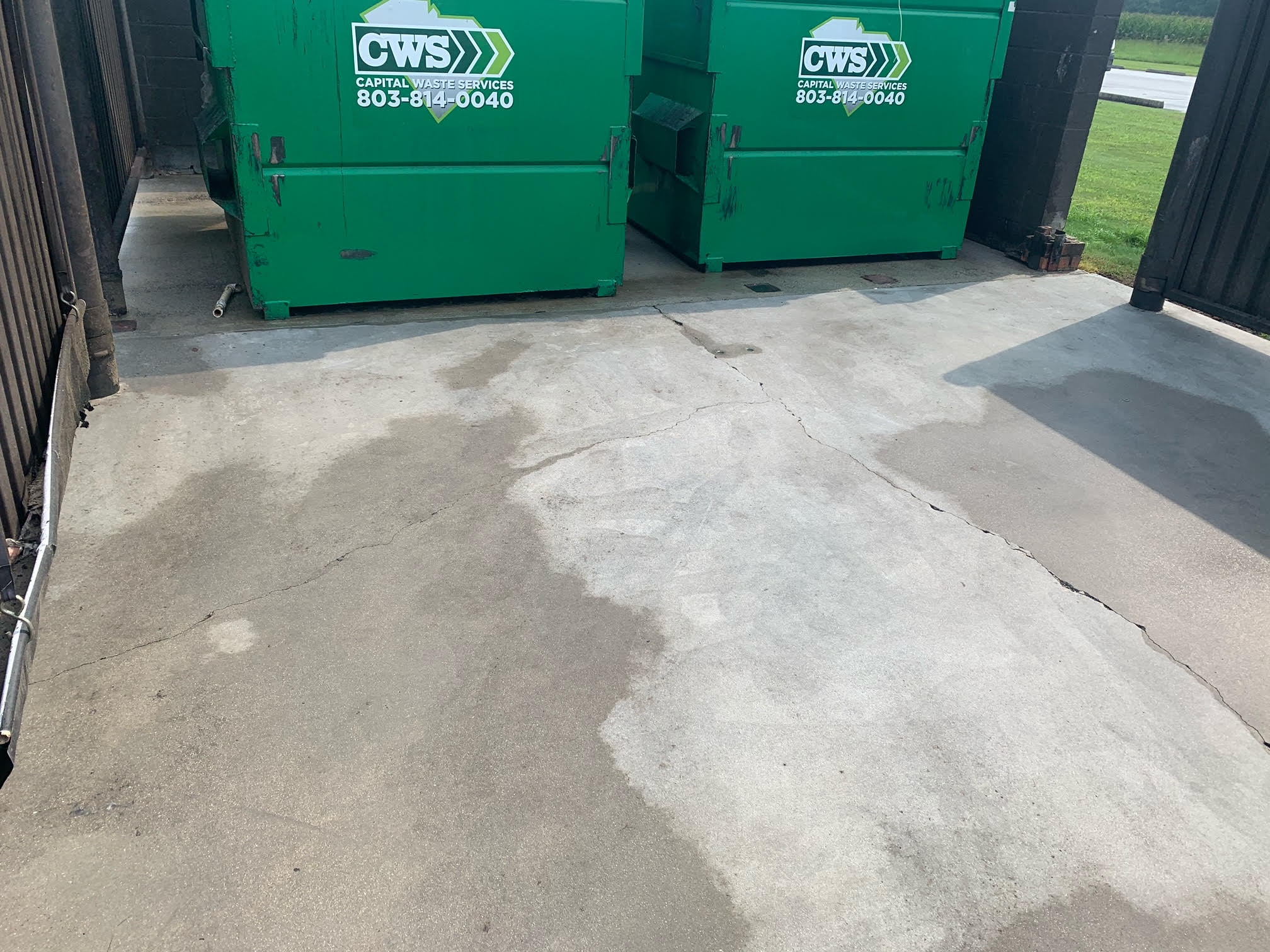 Dumpster Pad Cleaning Dumpster Pad Cleaning